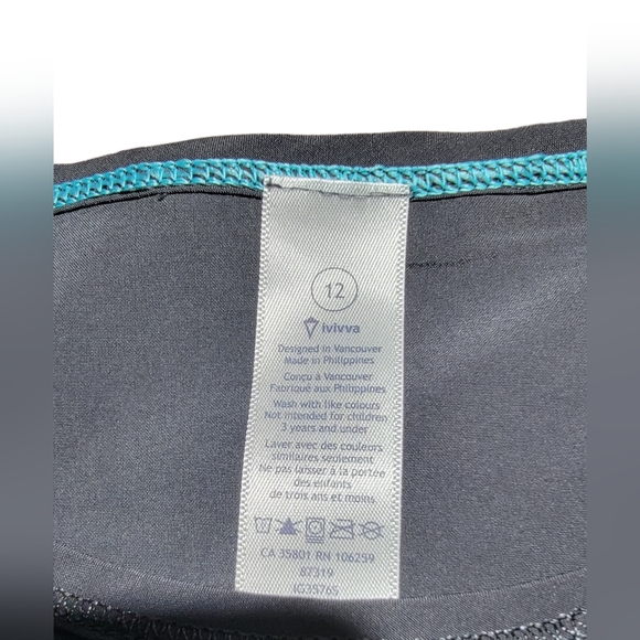 IVIVVA by Lululemon Run Day Fun Day Mesh Swift Tee size 12 EC - Picture 3 of 4